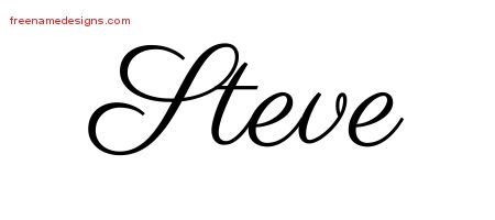 Steve Classic Name Tattoo Designs
