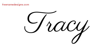 Tracy Classic Name Tattoo Designs
