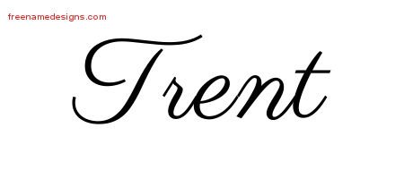 Trent Classic Name Tattoo Designs