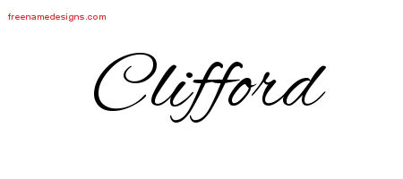 Clifford Cursive Name Tattoo Designs