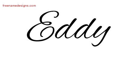 Eddy Cursive Name Tattoo Designs