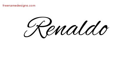 Renaldo Cursive Name Tattoo Designs