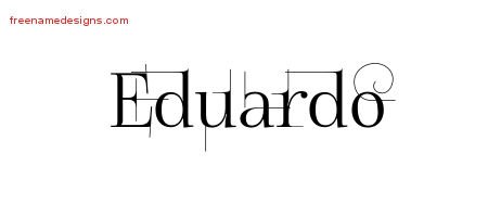 Eduardo Decorated Name Tattoo Designs