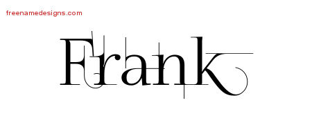 Frank Decorated Name Tattoo Designs