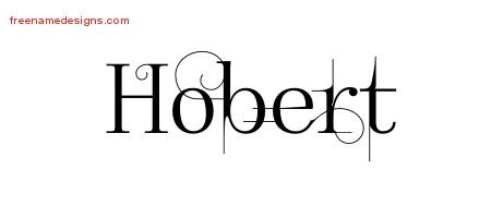 Hobert Decorated Name Tattoo Designs