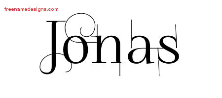 Jonas Decorated Name Tattoo Designs