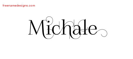 Michale Decorated Name Tattoo Designs