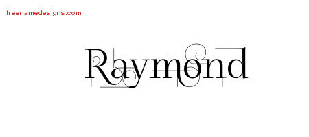 Raymond Decorated Name Tattoo Designs