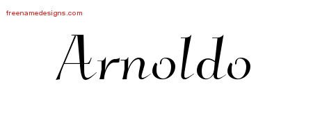 Arnoldo Elegant Name Tattoo Designs