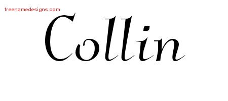 Collin Elegant Name Tattoo Designs