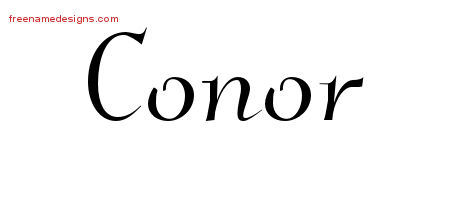 Conor Elegant Name Tattoo Designs
