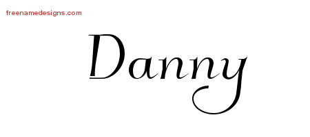 Danny Elegant Name Tattoo Designs