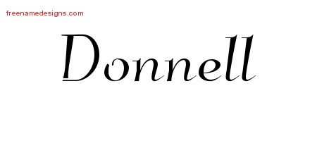 Donnell Elegant Name Tattoo Designs