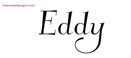Eddy Elegant Name Tattoo Designs