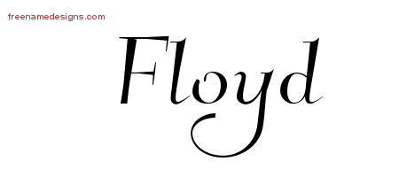 Floyd Elegant Name Tattoo Designs