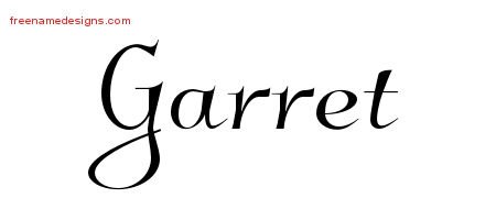 Garret Elegant Name Tattoo Designs