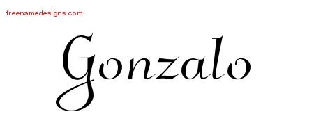 Gonzalo Elegant Name Tattoo Designs
