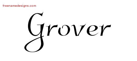 Grover Elegant Name Tattoo Designs