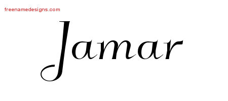 Jamar Elegant Name Tattoo Designs