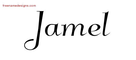 Jamel Elegant Name Tattoo Designs