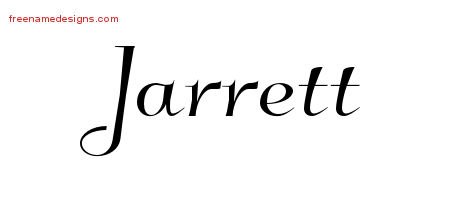 Jarrett Elegant Name Tattoo Designs