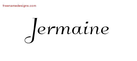 Jermaine Elegant Name Tattoo Designs