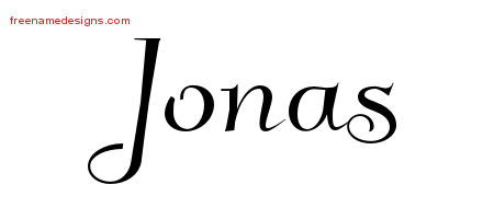 Jonas Elegant Name Tattoo Designs