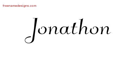 Jonathon Elegant Name Tattoo Designs
