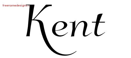 Kent Elegant Name Tattoo Designs