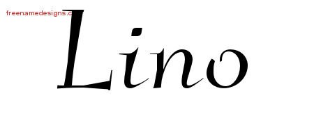 Lino Elegant Name Tattoo Designs