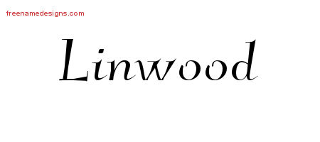Linwood Elegant Name Tattoo Designs