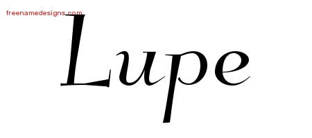 Lupe Elegant Name Tattoo Designs