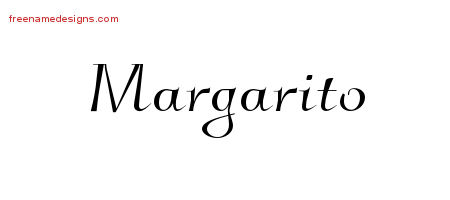 Margarito Elegant Name Tattoo Designs