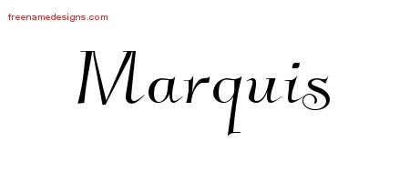 Marquis Elegant Name Tattoo Designs