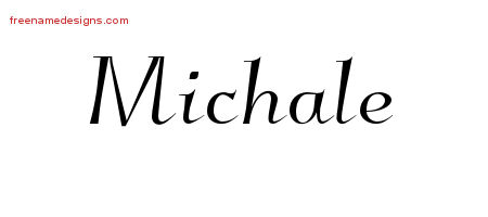 Michale Elegant Name Tattoo Designs
