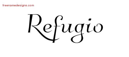 Refugio Elegant Name Tattoo Designs