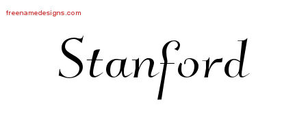 Stanford Elegant Name Tattoo Designs