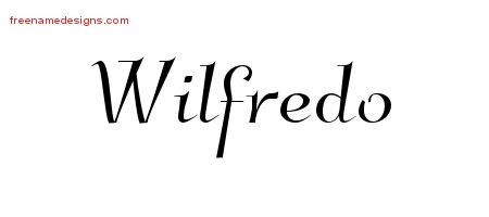Wilfredo Elegant Name Tattoo Designs
