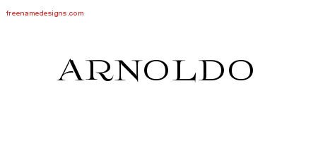 Arnoldo Flourishes Name Tattoo Designs