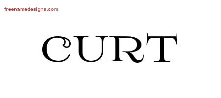 Curt Flourishes Name Tattoo Designs