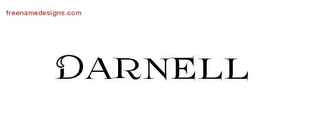 Darnell Flourishes Name Tattoo Designs
