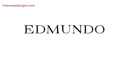 Edmundo Flourishes Name Tattoo Designs