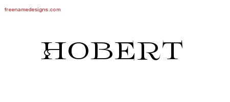 Hobert Flourishes Name Tattoo Designs