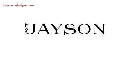 Jayson Flourishes Name Tattoo Designs