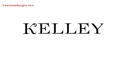 Kelley Flourishes Name Tattoo Designs