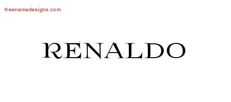 Renaldo Flourishes Name Tattoo Designs