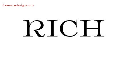Rich Flourishes Name Tattoo Designs