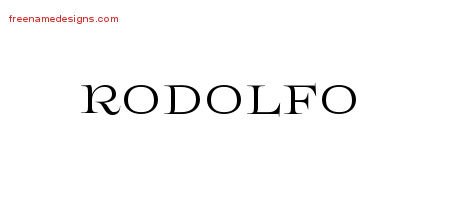 Rodolfo Flourishes Name Tattoo Designs