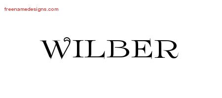 Wilber Flourishes Name Tattoo Designs