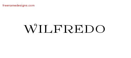 Wilfredo Flourishes Name Tattoo Designs